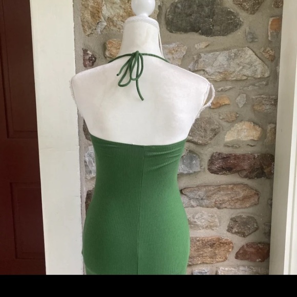 NWT Reformation Hilo Knit Dress Palm Green $148 Womens Small - Picture 9 of 12